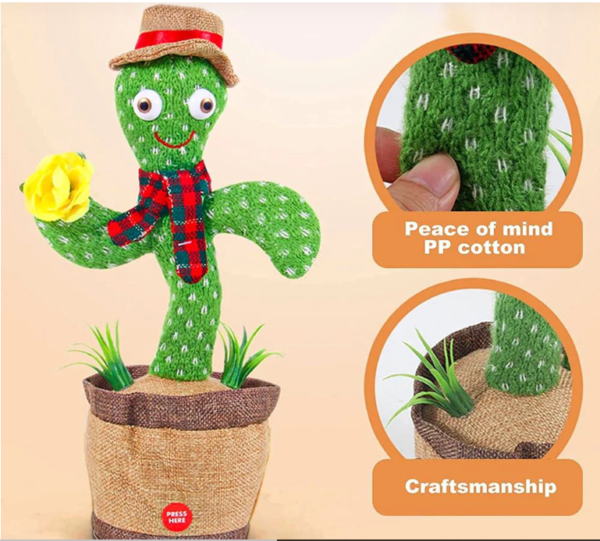 Cute Dancing and Talking Cactus Toy - Image 3