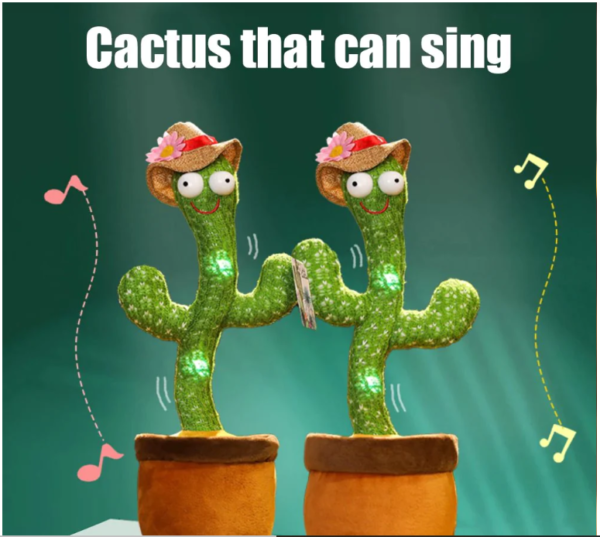 Cute Dancing and Talking Cactus Toy