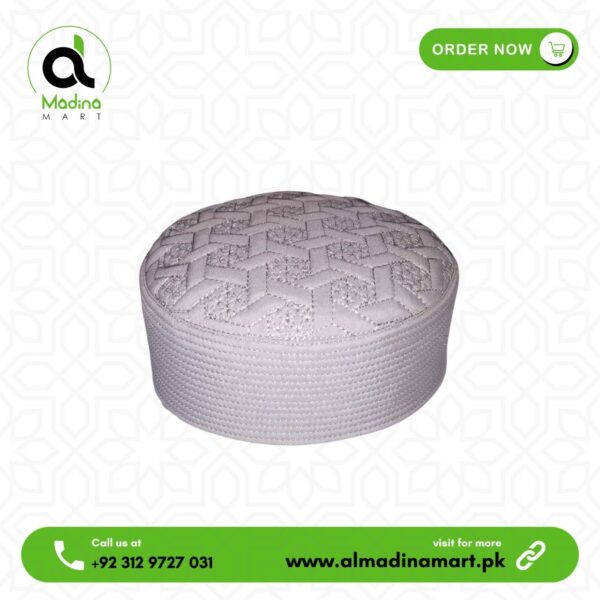 White Islamic Koofi Cap