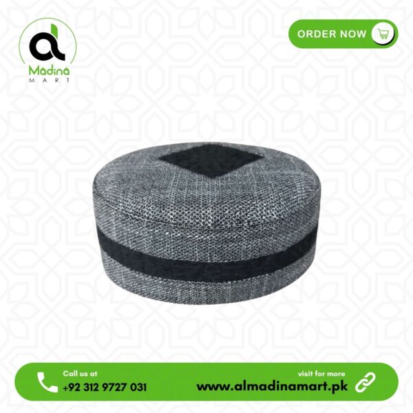 Winters Madni Cap Grey Black