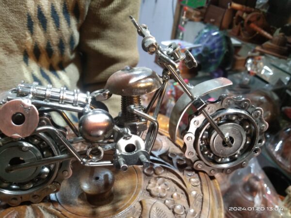 Brass /Steel Bike Decoration Antique - Image 3