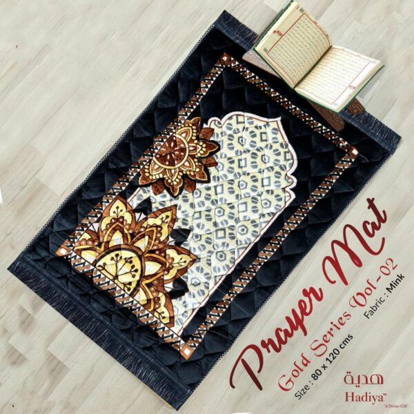 Sunflower Design Mink Prayer Rug - Image 3