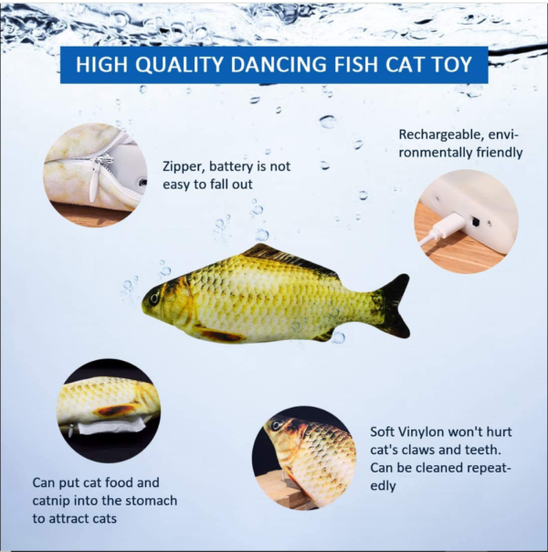 Electric Moving Fish Toy - Image 2