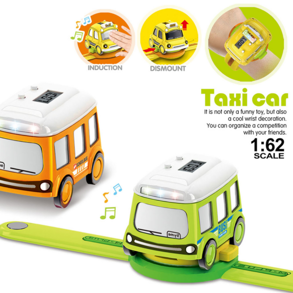 Digital Watch Toy Car with Light and Sound