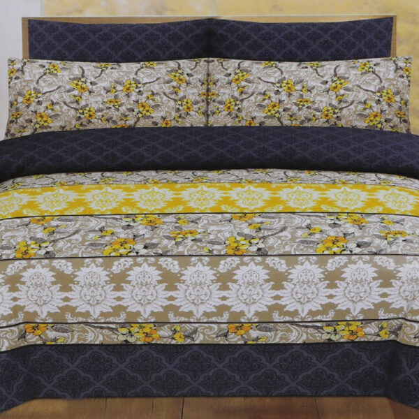 Printed Cotton Double Bed Sheet - A6