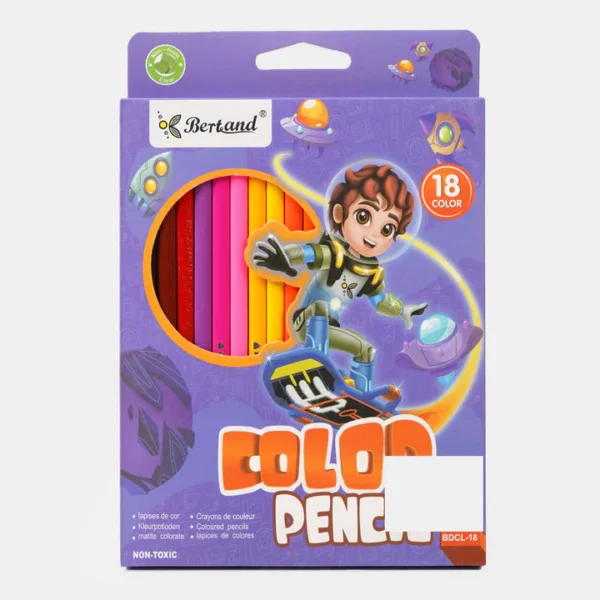 BERTAND COLORED PENCIL FOR KIDS |18 COLORS - Image 3