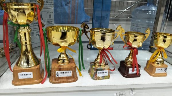 Cup Shape Trophies Golden - Image 3